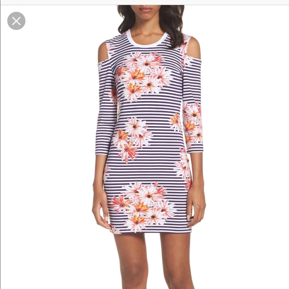 French Connection Samba Cold Shoulder Sheath Dress